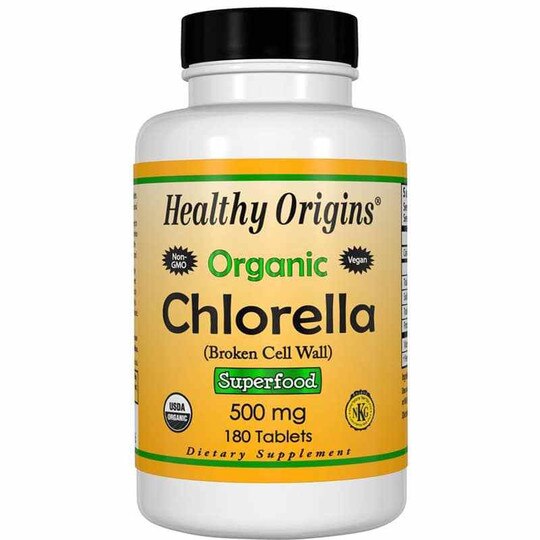 Organic Chlorella 500 Mg, Healthy Origins